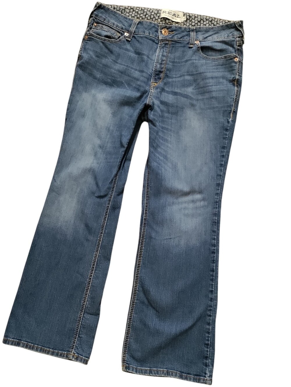 Ariat Real Denim Perfect Rise Rosa Bootcut Jeans Western Stitched Stretch